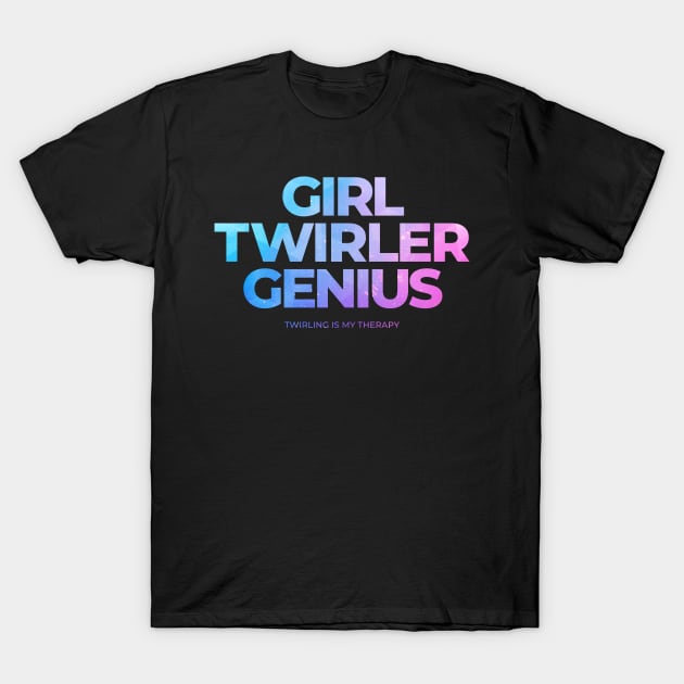 twirling girl T-Shirt by Ojo Dewe